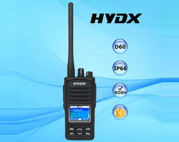 型號(hào)：D60 新款數(shù)字對(duì)講機(jī) HYDX-D60
